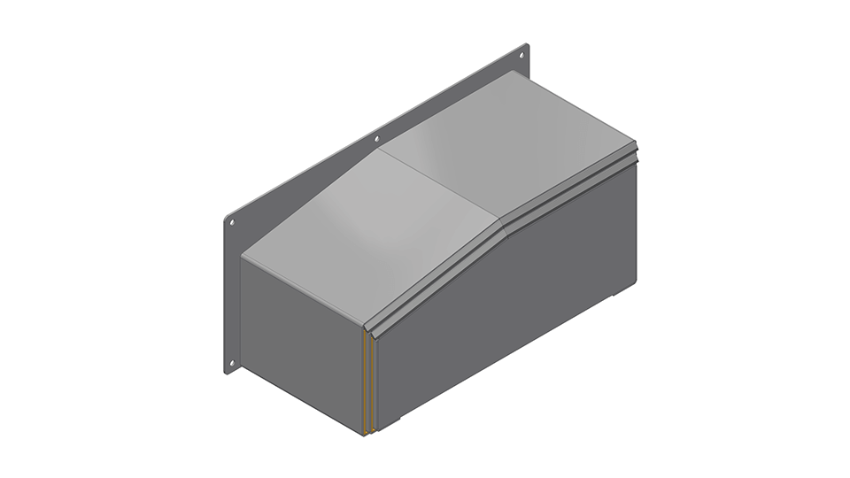 Flat Left Slant Cover_Retracted_Top Left Isometric_Shaded_Large_Feathered