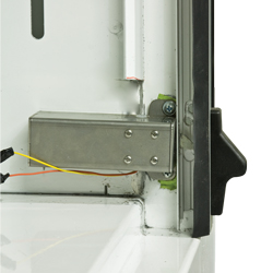 Electric lock on a Gortite roll-up door