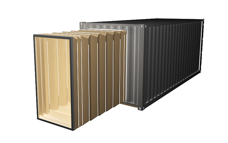mobile building container bellows