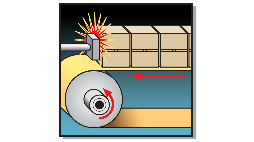 Diagram showing a mechanical representation of slip clutches used for force control