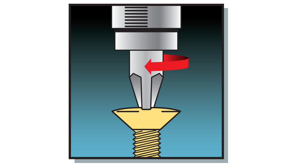 Diagram showing a mechanical representation of slip clutches used for torque control.