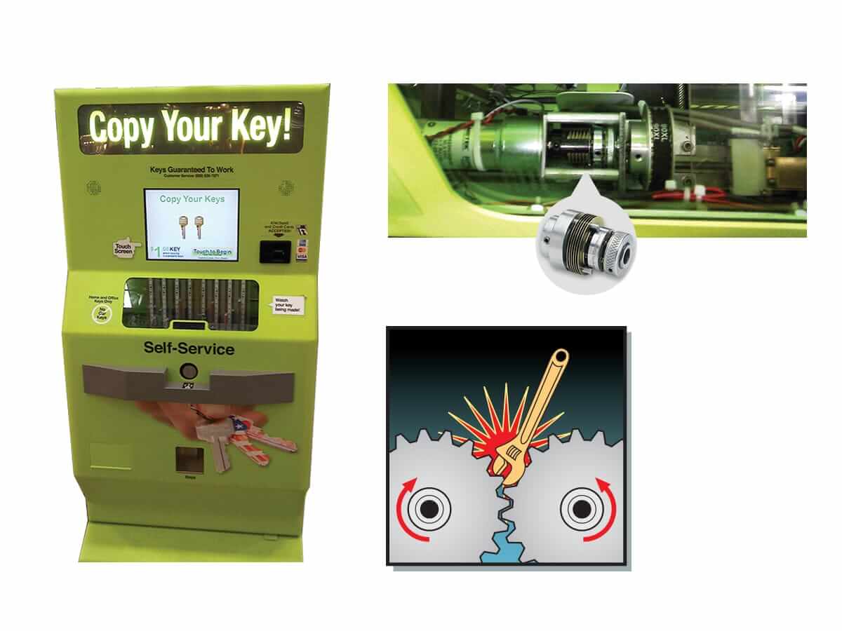 polyclutch application used in key machine