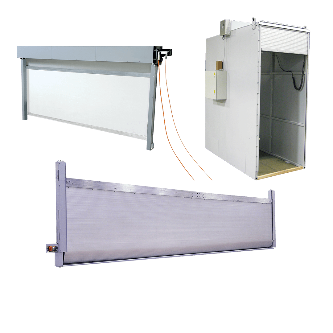 machine safety barrier roll-up door