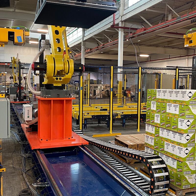 cable carrier in factory application