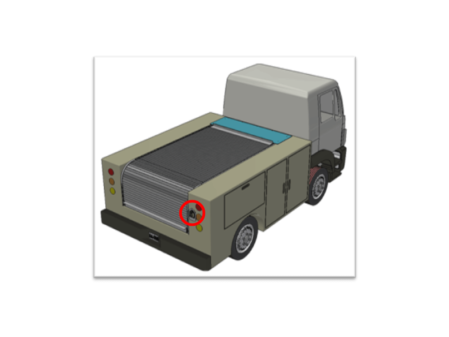 motorized truck bed paddle handle