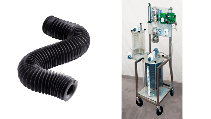 Dynatect's Gortiflex® bellows for ventilator devices.