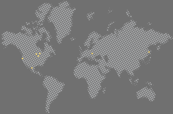 Pixelated world map
